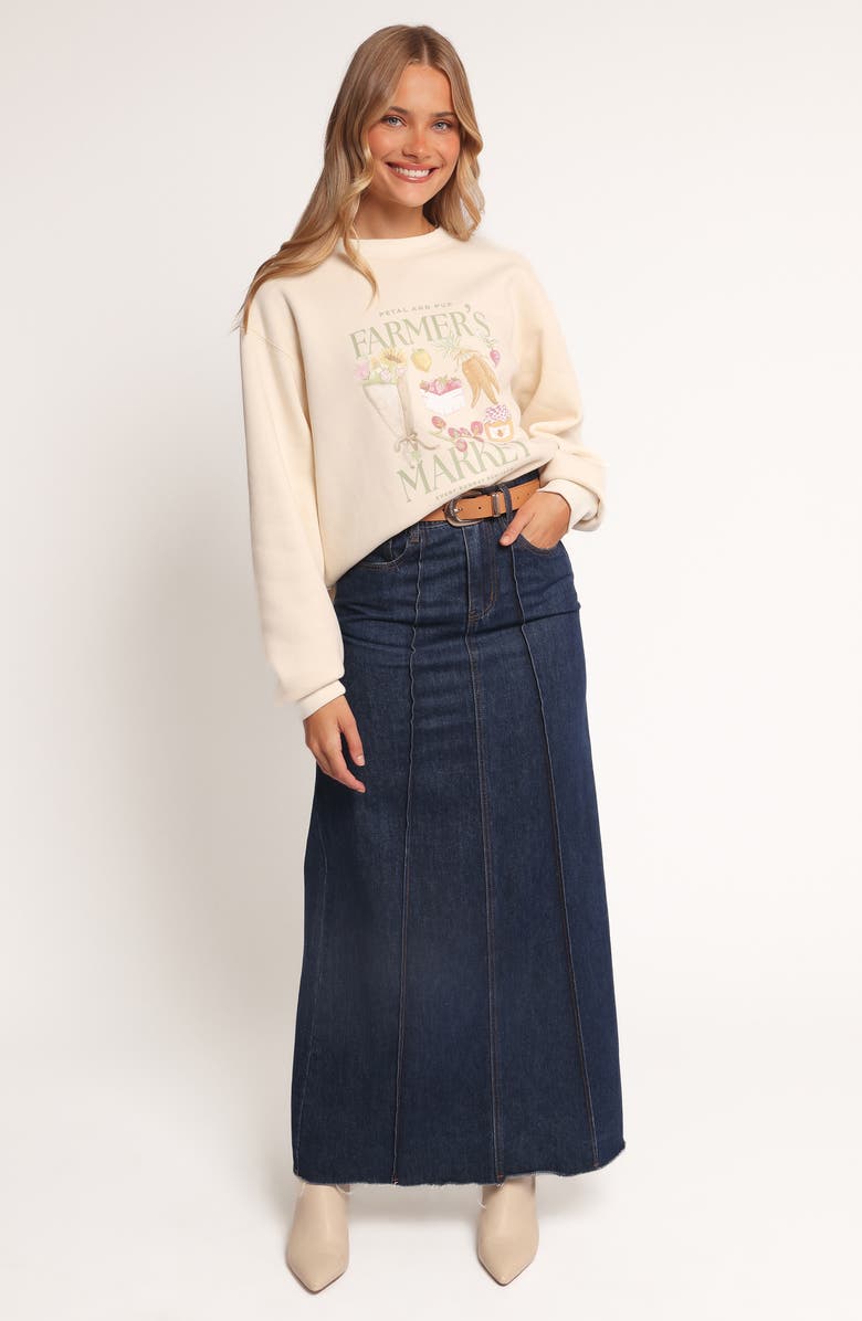 Petal & Pup Farmer's Market Graphic Sweatshirt, Alternate, color, Cream