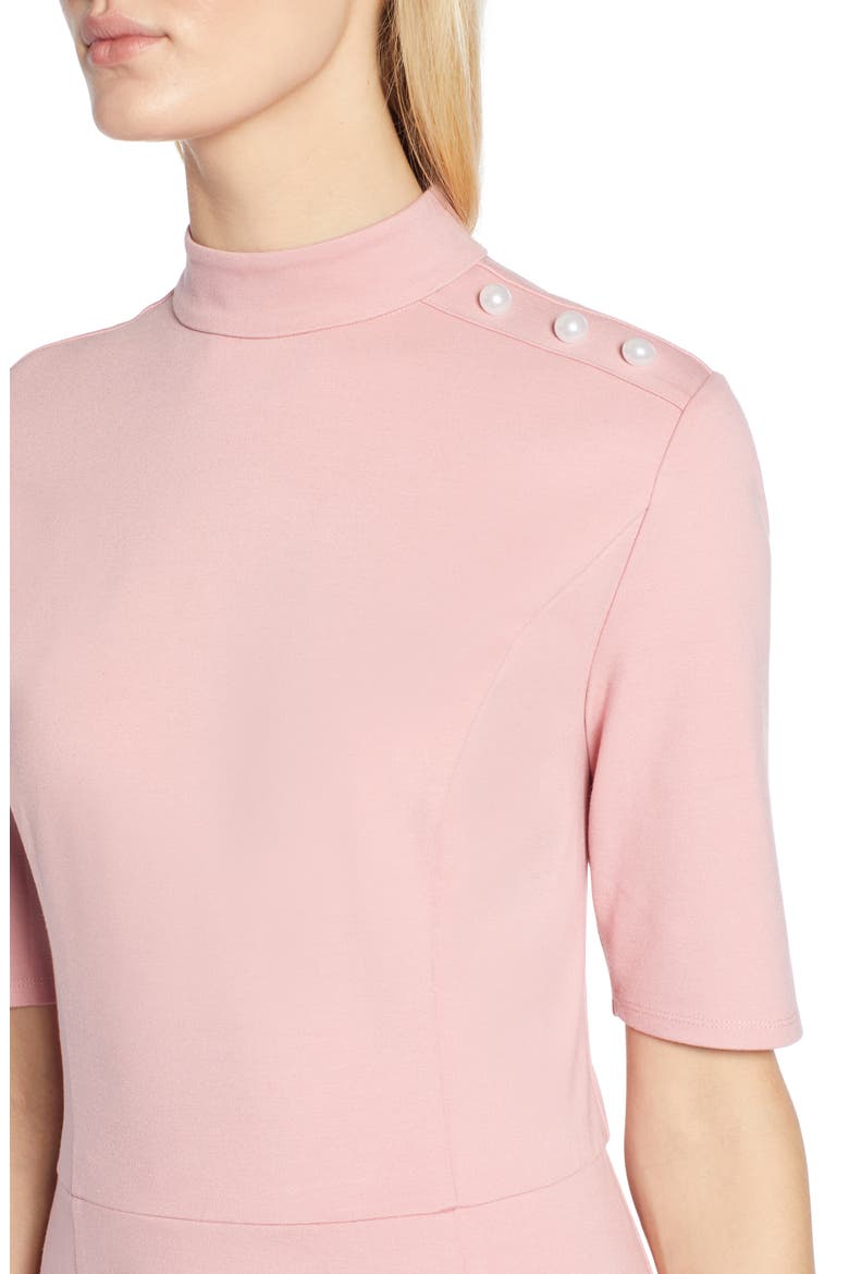 x Atlantic-Pacific Stretch Ponte Dress, Alternate, color, PINK BEAUTY