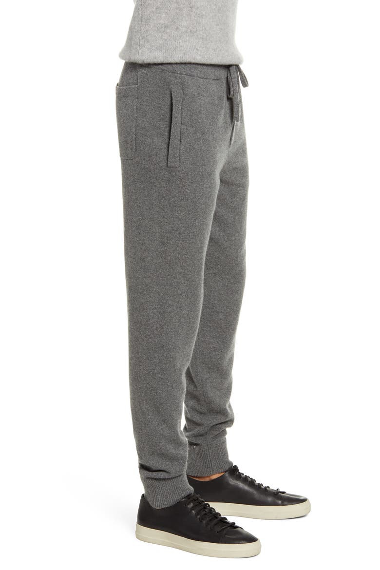 Cashmere & Wool Sweatpants, Alternate, color, HEATHER MEDIUM GREY