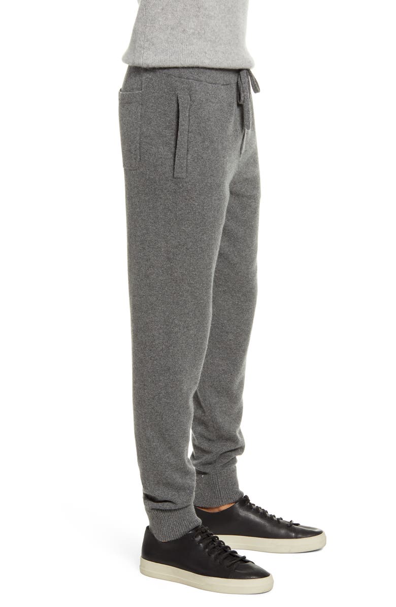 Vince Cashmere & Wool Sweatpants, Alternate, color, Heather Medium Grey
