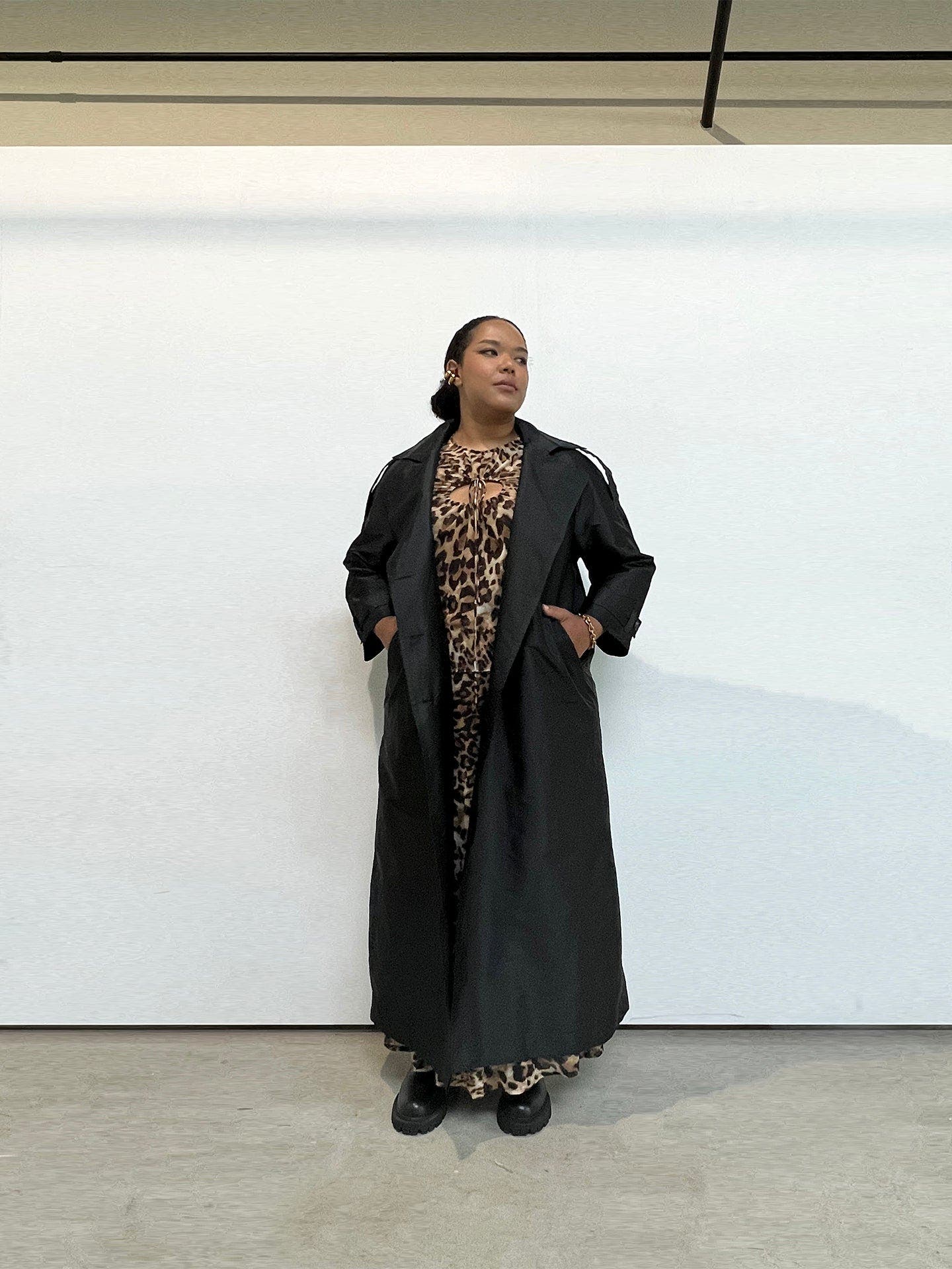 Delia Long Oversized Trench - image 2