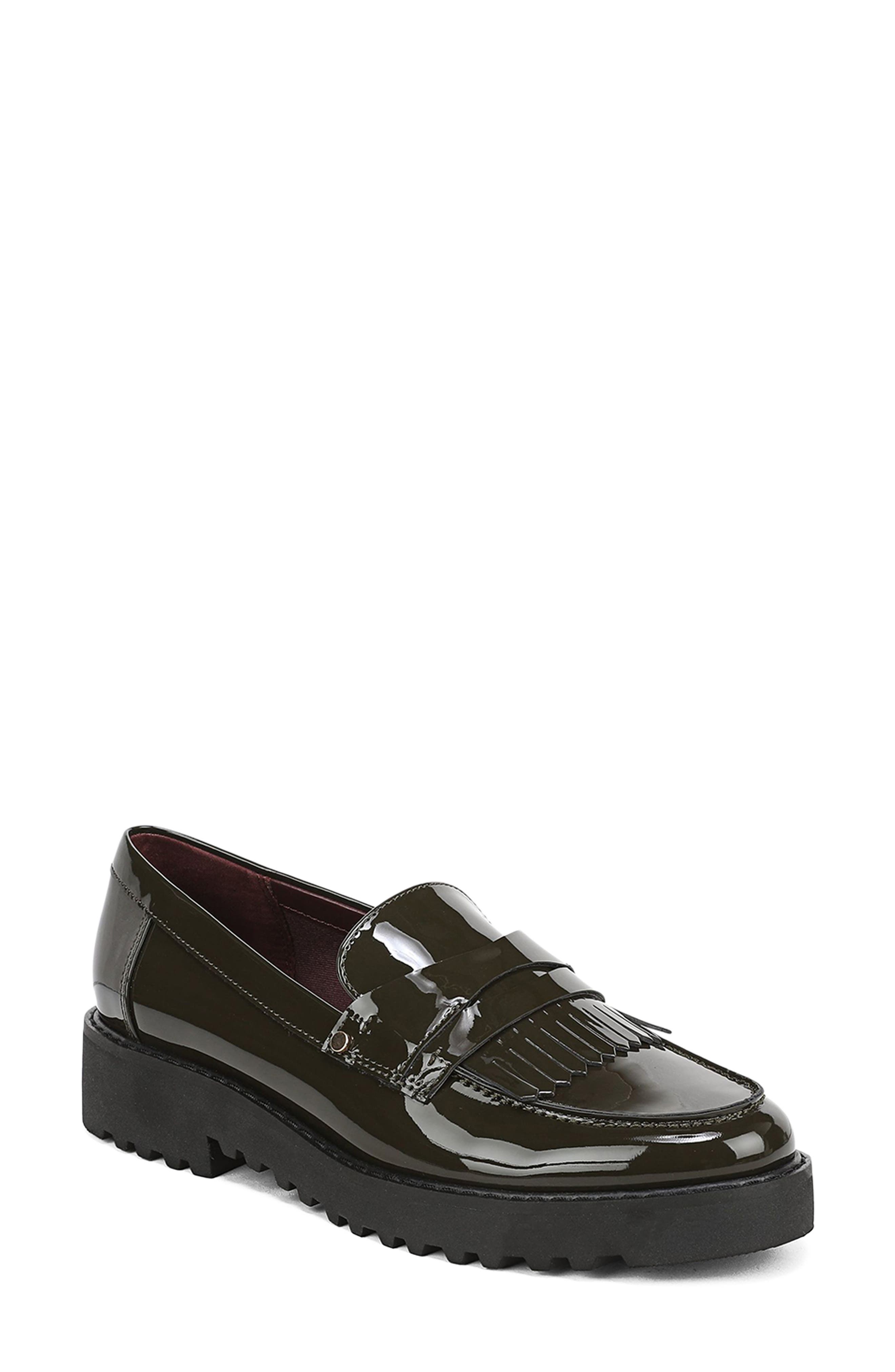 Calissa Faux Leather Loafer, Main, color, GREEN