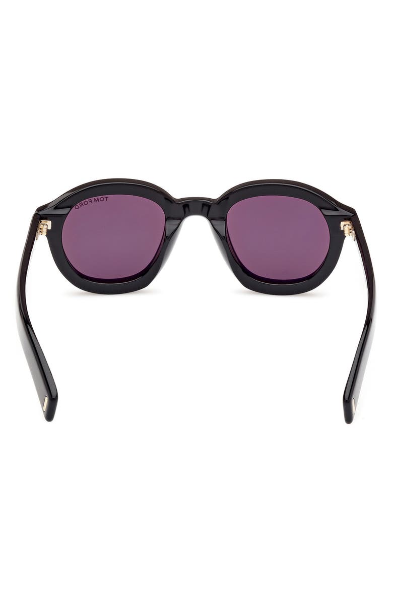 TOM FORD Raffa 46mm Round Sunglasses, Alternate, color,