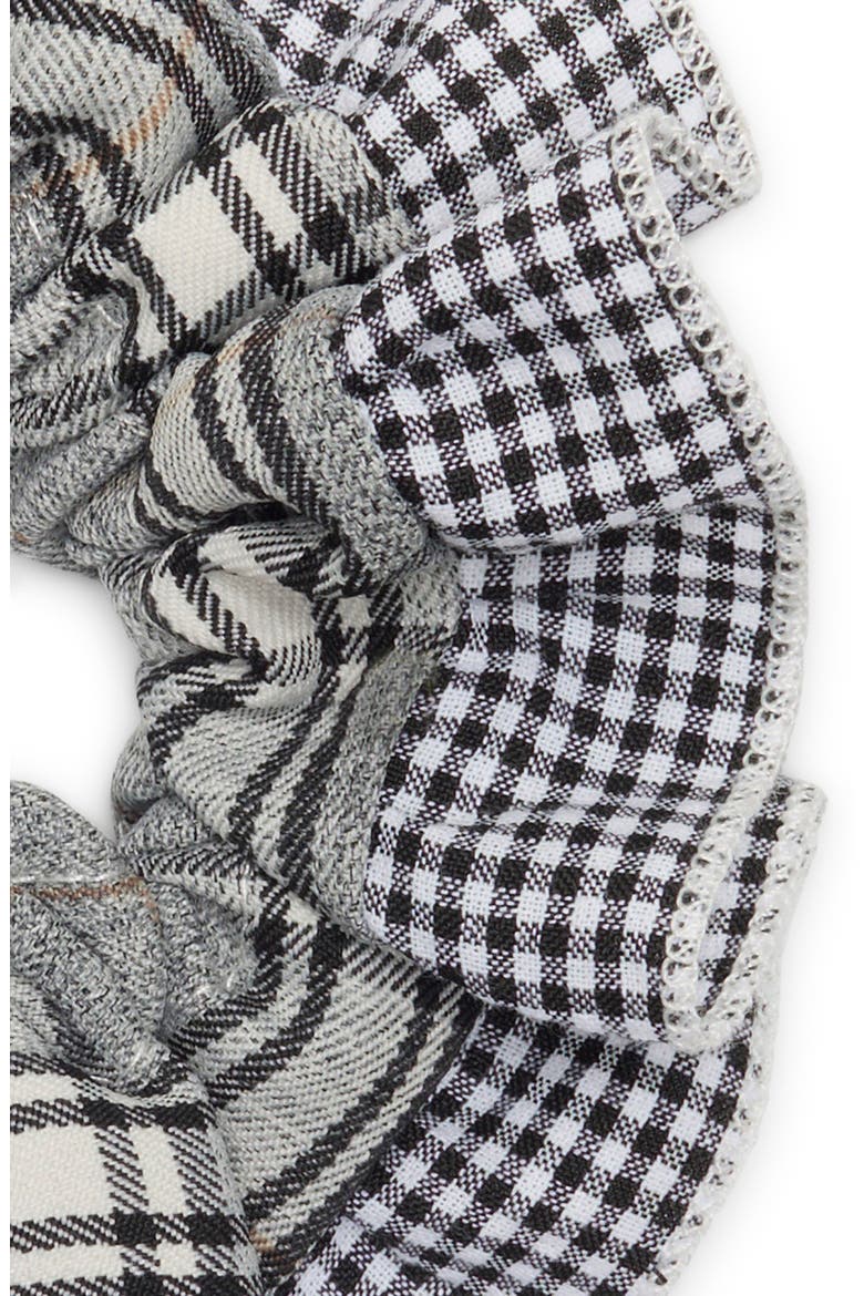 Soren Scrunchie, Alternate, color, BLACK/ WHITE