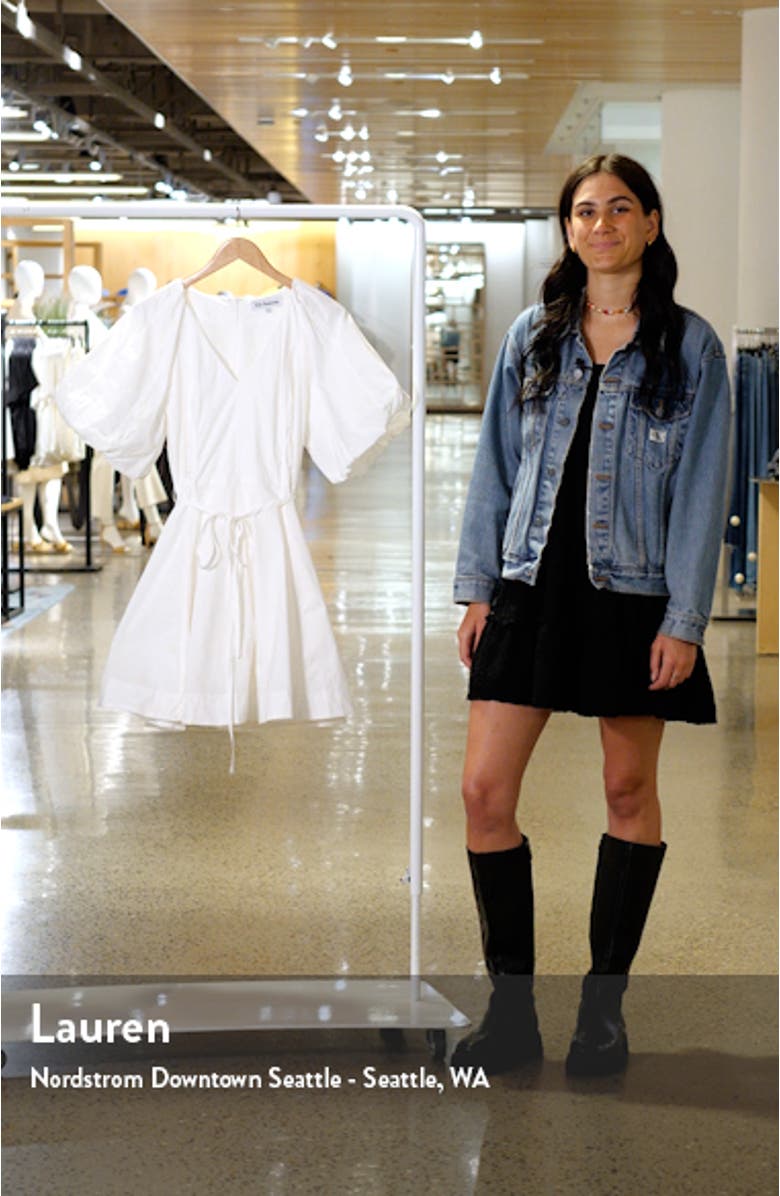 Caymen Cotton Puff Sleeve Minidress, sales video thumbnail