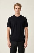 Modenaire Short Sleeve Knit Crewneck Sweater Tee