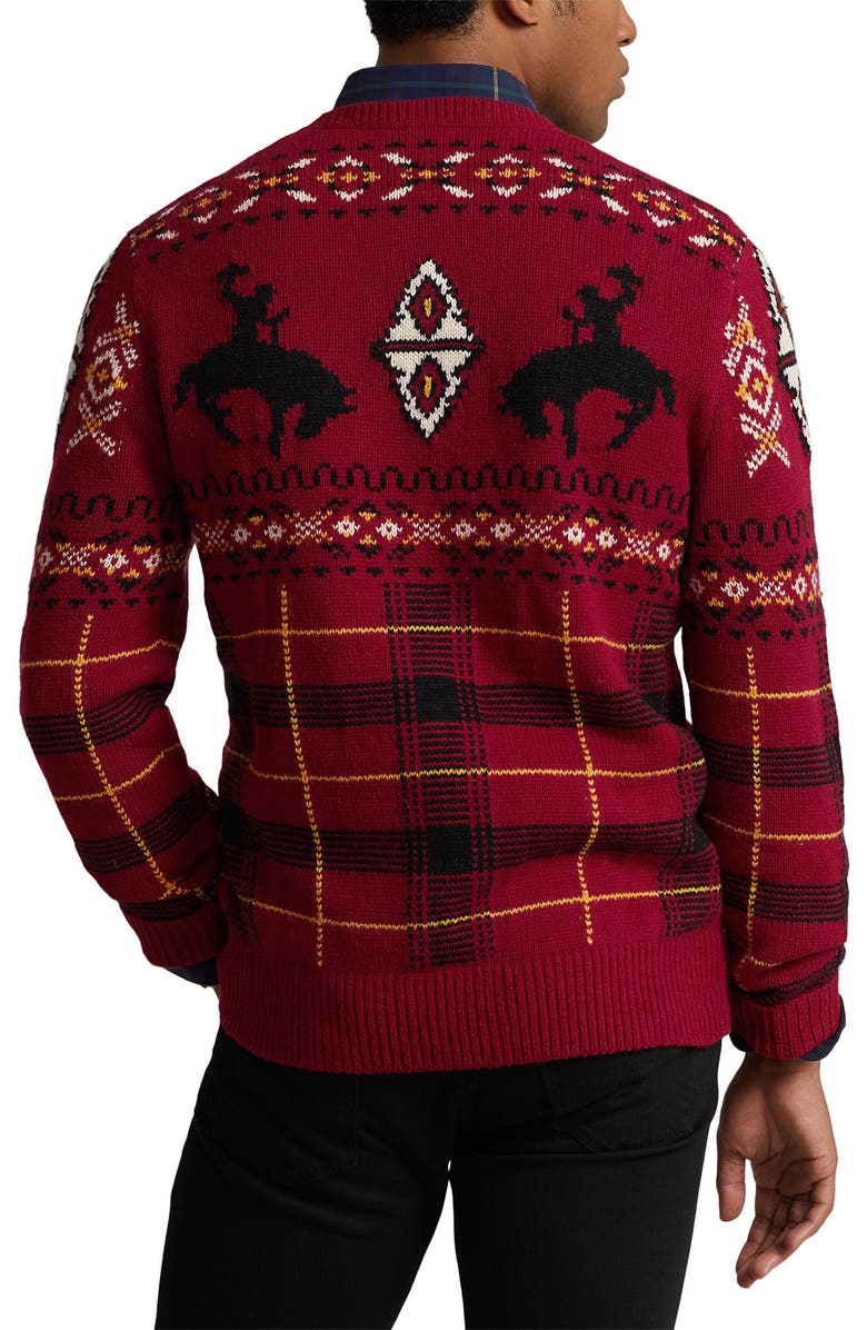 Polo Ralph Lauren Fair Isle Wool Blend Crewneck Sweater, Alternate, color,