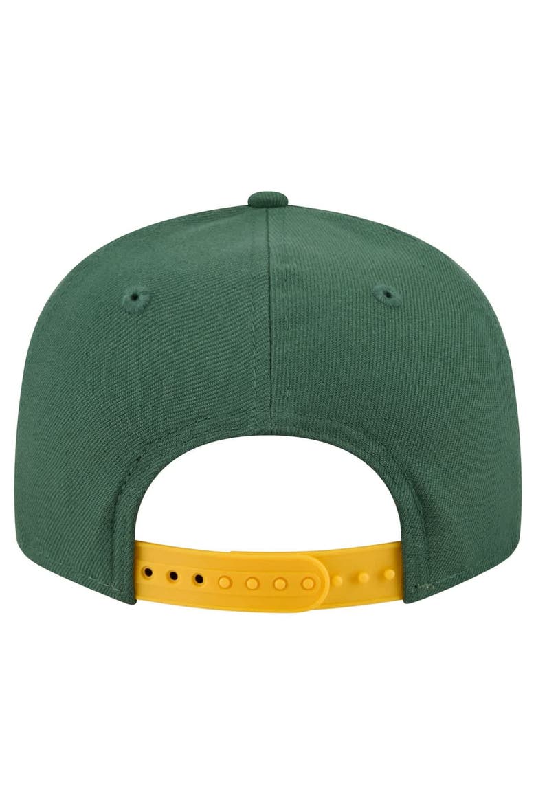 Men's New Era  Green Green Bay Packers Core Team Script 9FIFTY Snapback Hat, Alternate, color, Green