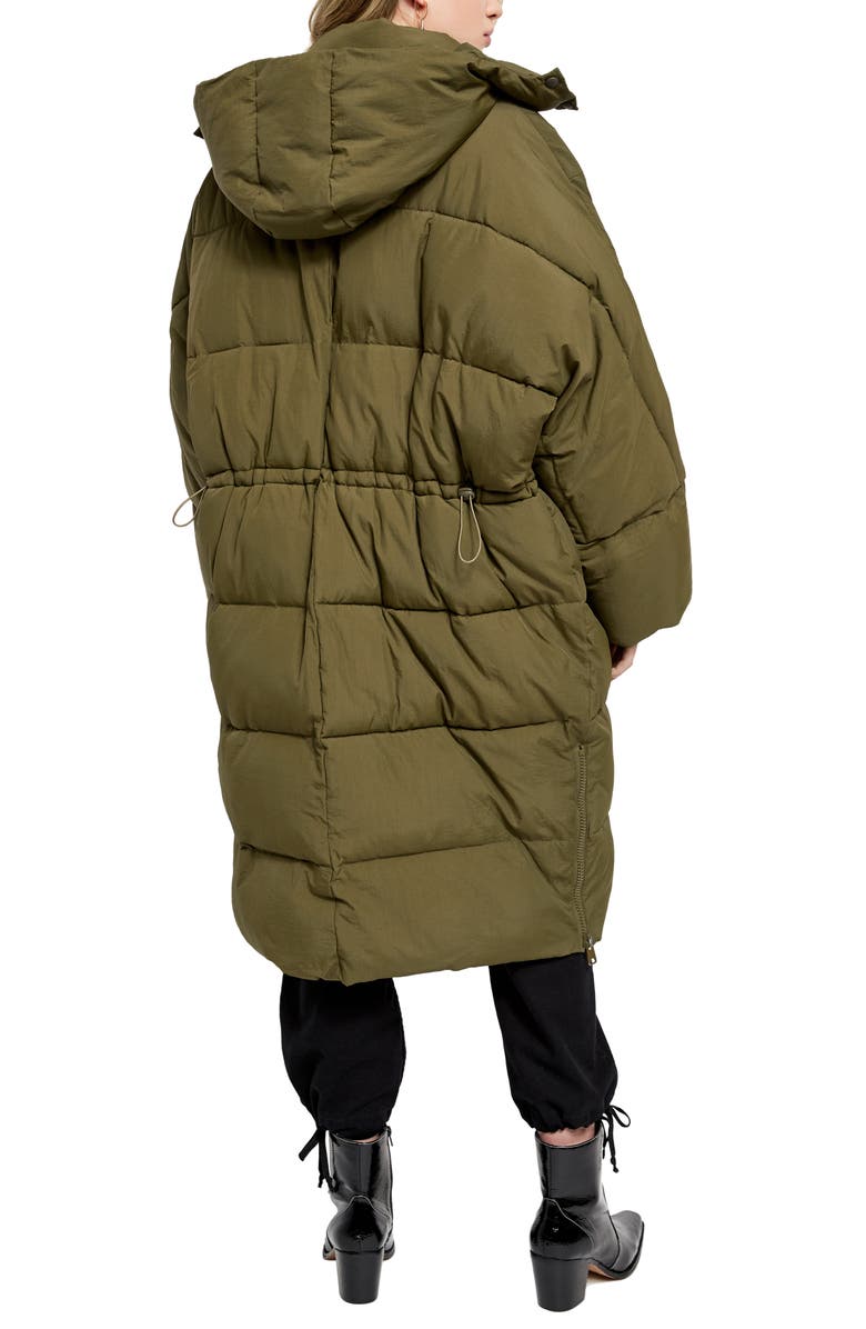 BDG Urban Outfitters Longline Puffer Coat, Alternate, color, 