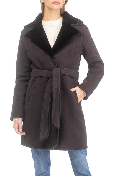 Genuine Shearling Stroller, Belt