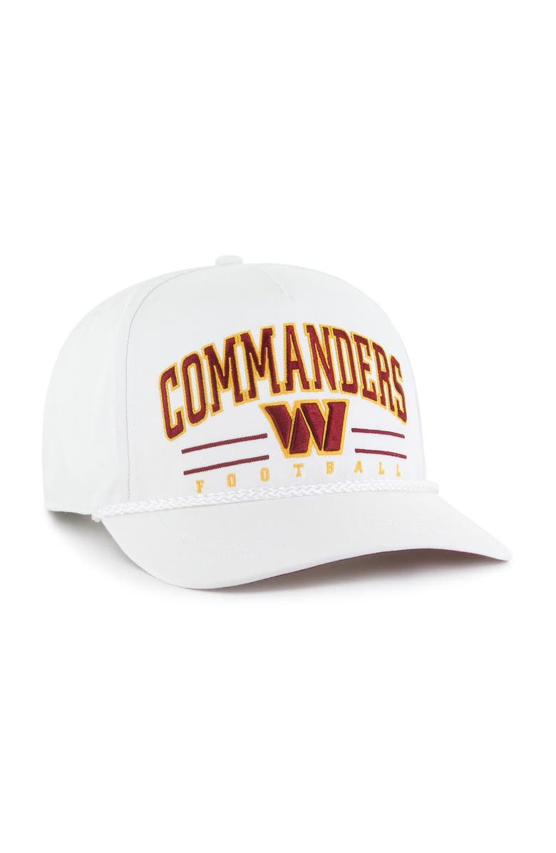 '47 Men's '47 White Washington Commanders Roscoe Hitch Rope Adjustable Hat, Alternate, color, 