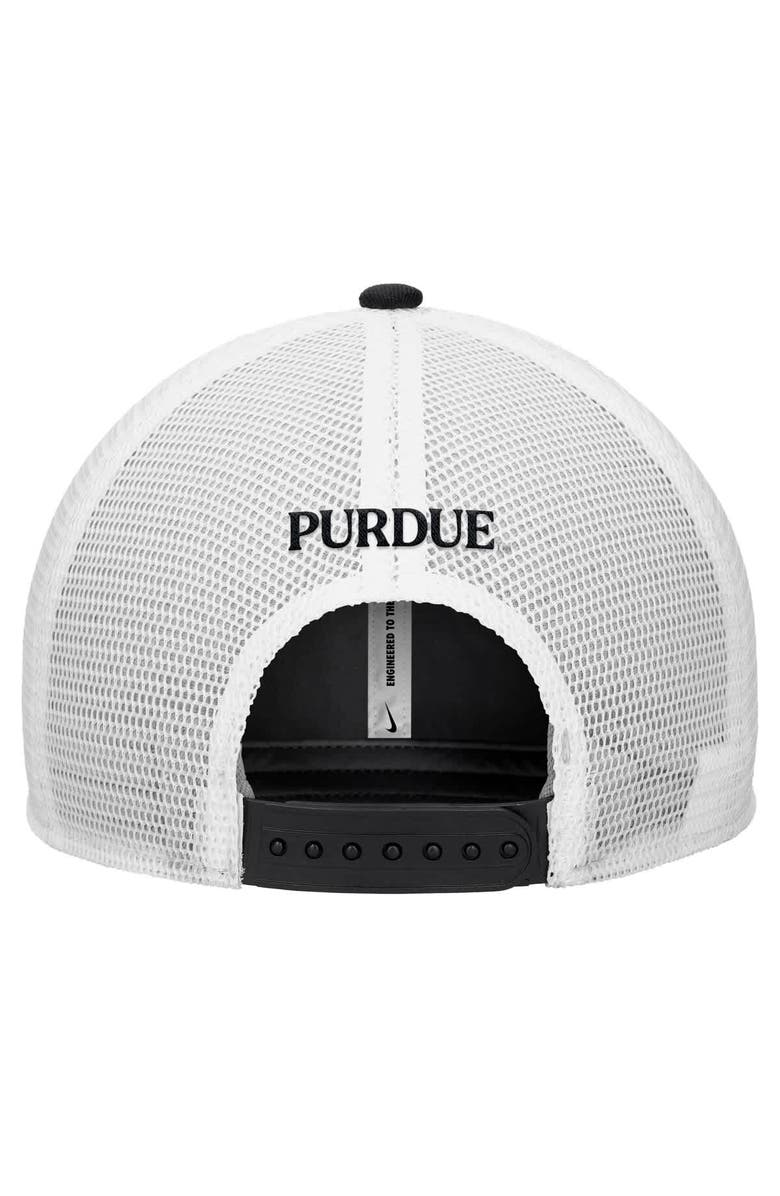 Nike Men's Nike Black Purdue Boilermakers Rise Trucker Dri-FIT Adjustable Hat, Alternate, color, Black