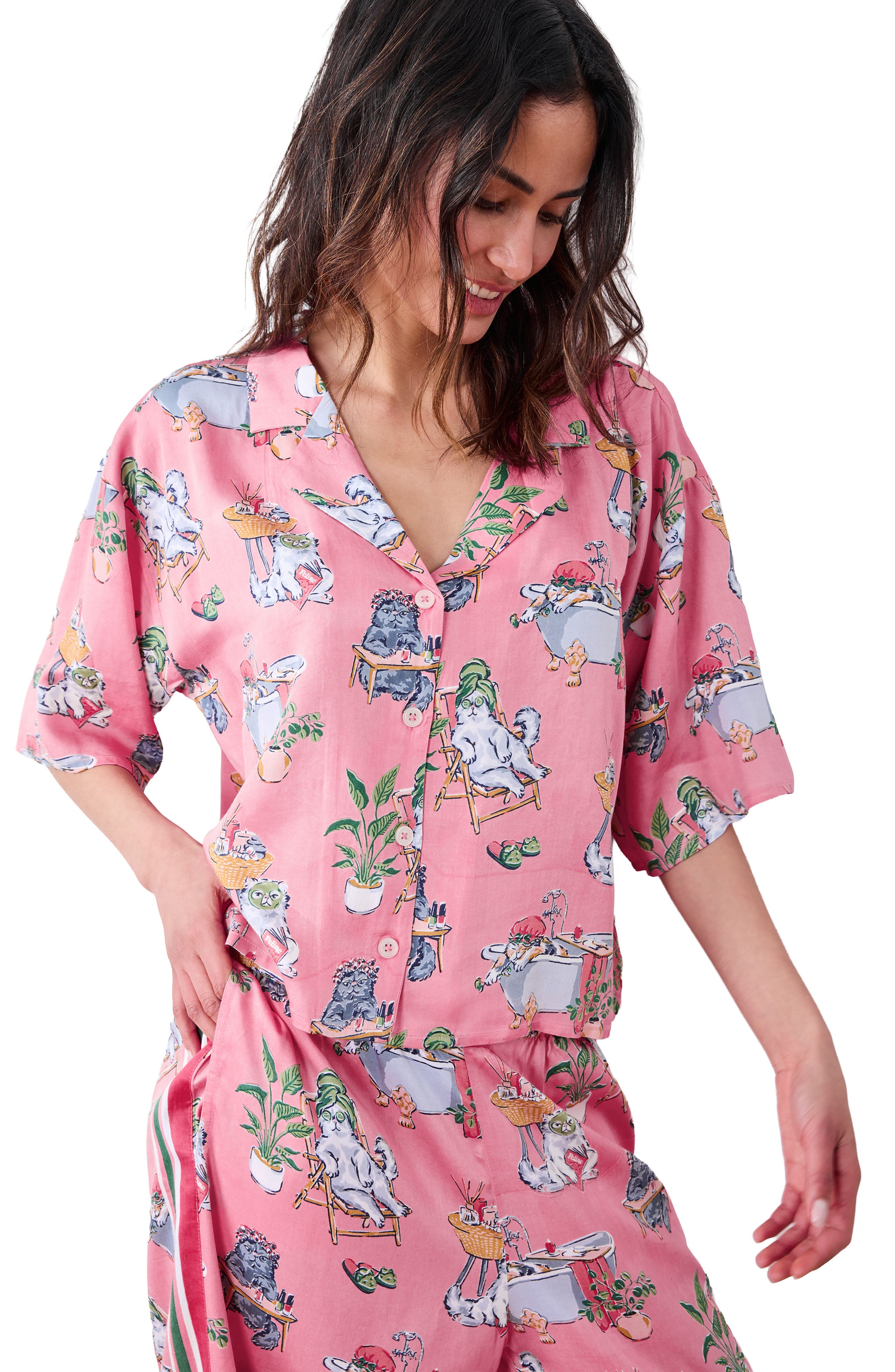 Cosmic Satin Pajamas (Women) | Nordstrom
