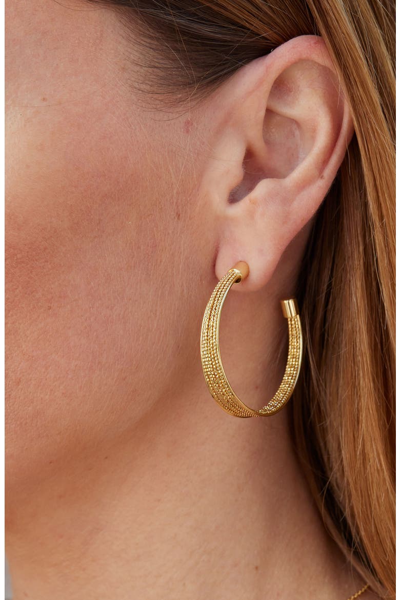 Multistrand Hoop Earrings, Alternate, color, YELLOW