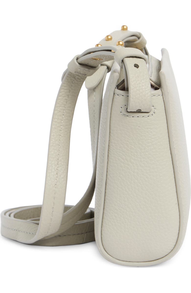 Vince Smyrna Pebble Leather Wallet on Strap, Alternate, color, Dove