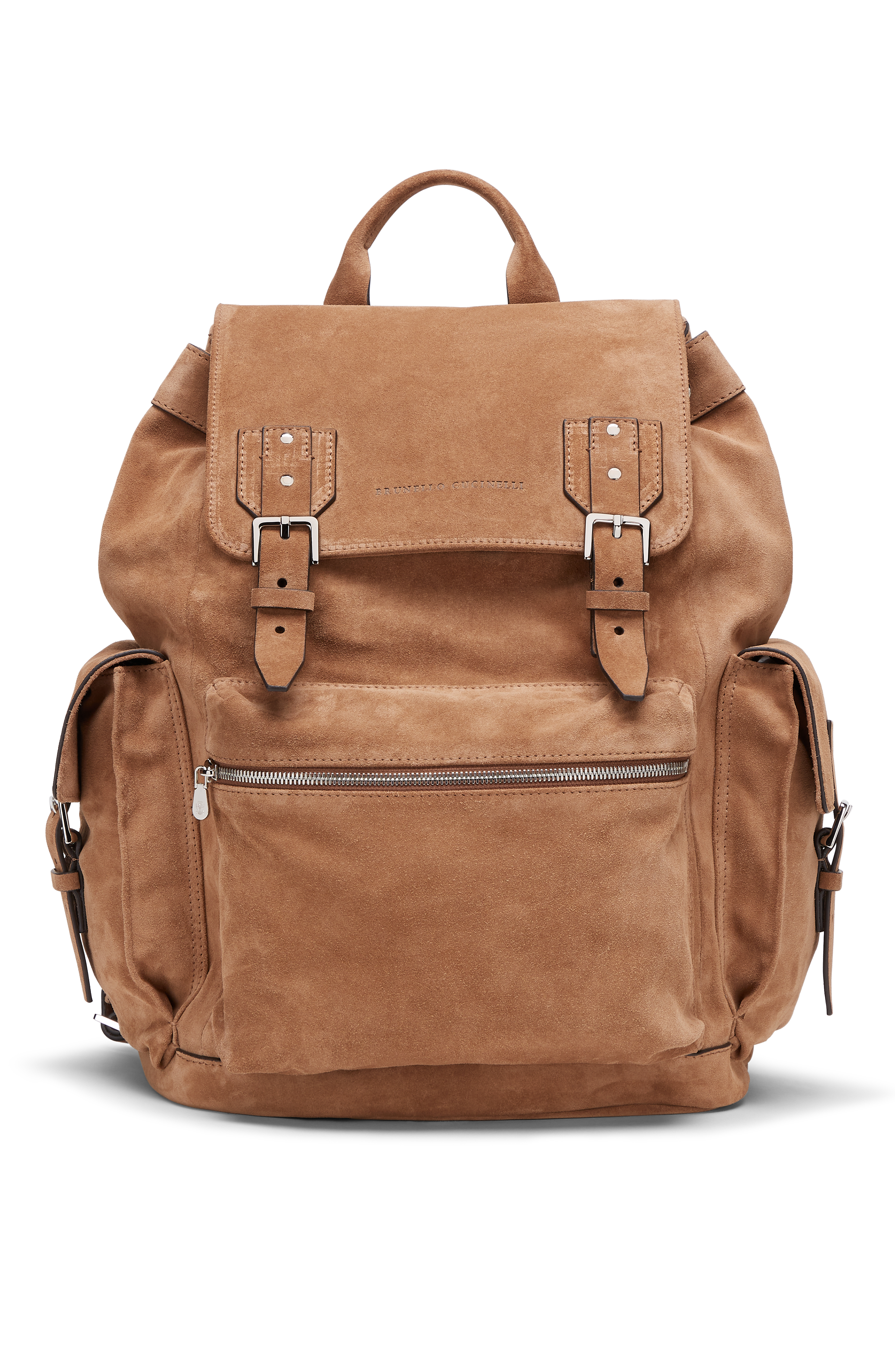 Brunello Cucinelli Suede city backpack, Main, color, 