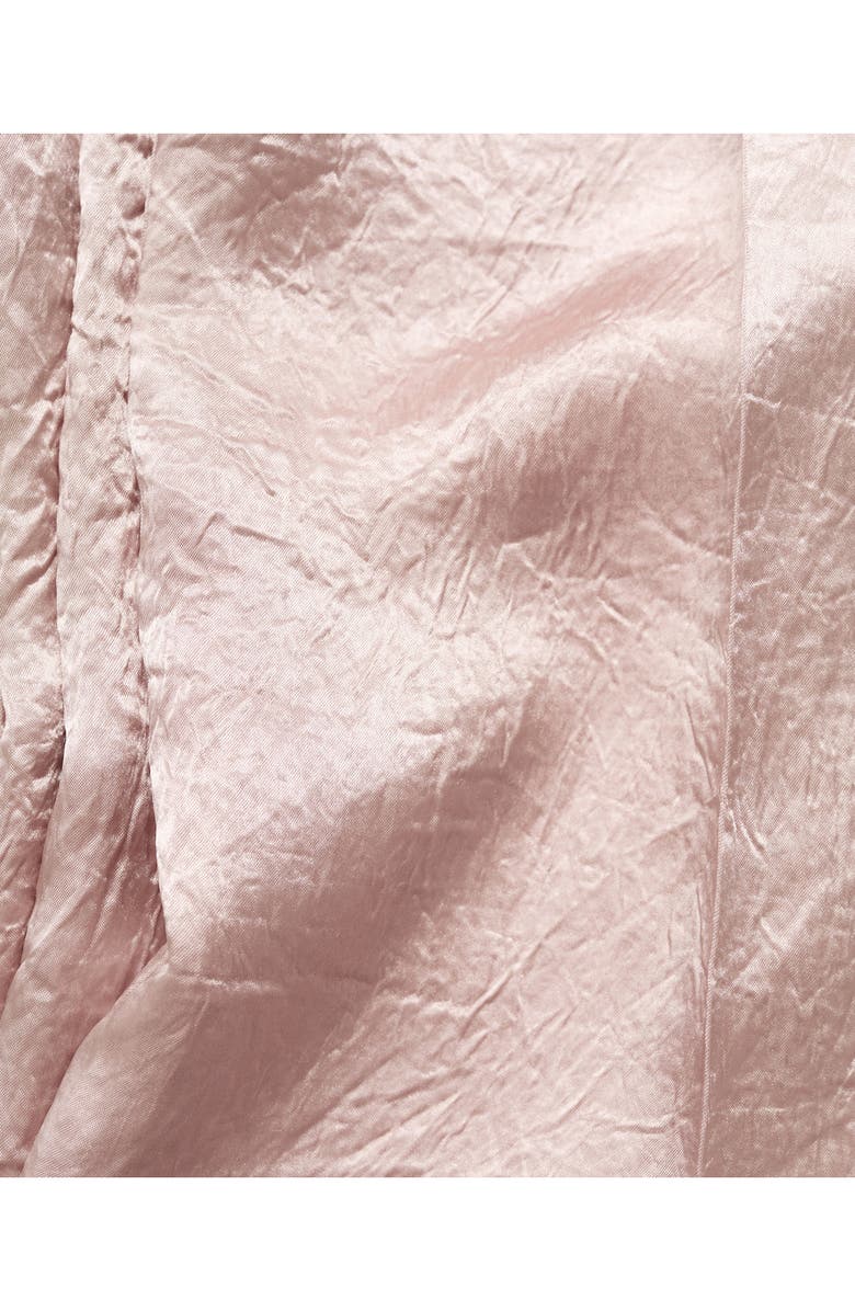 MANGO Crinkle Satin Wide Leg Pants, Alternate, color, Pastel Pink