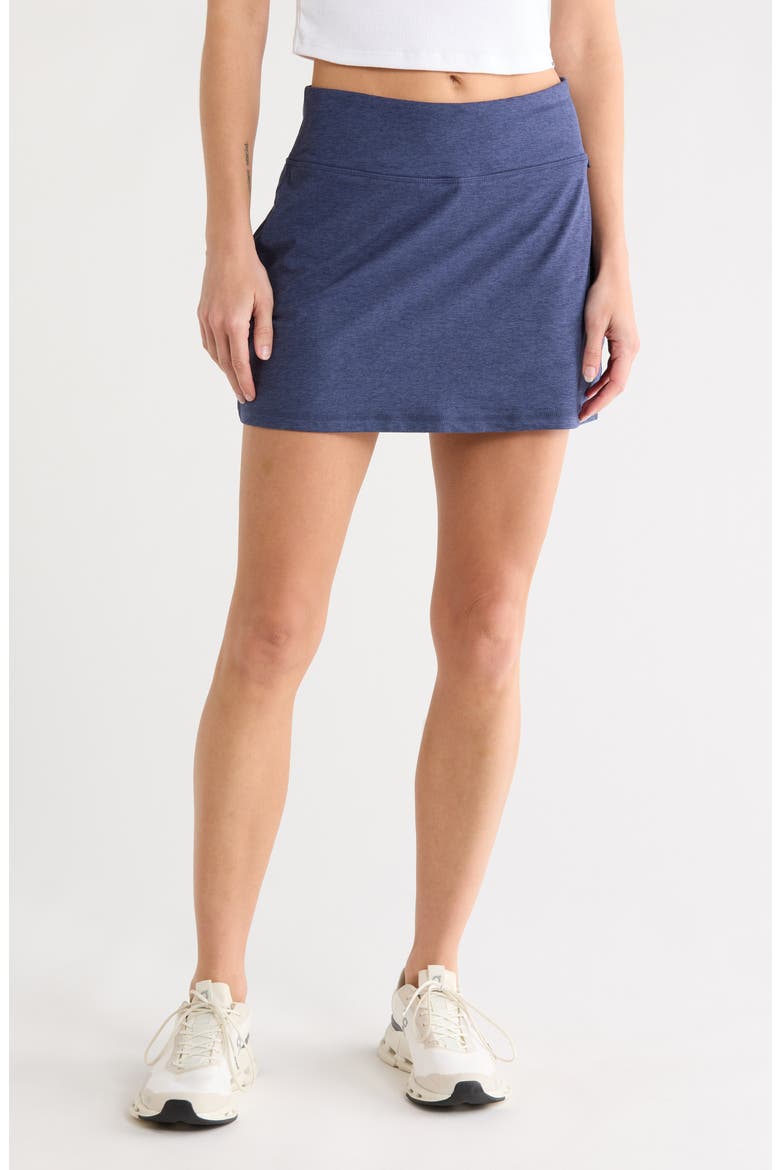 Spacedye Skort, Main, color, PEACOAT SPACEDYE