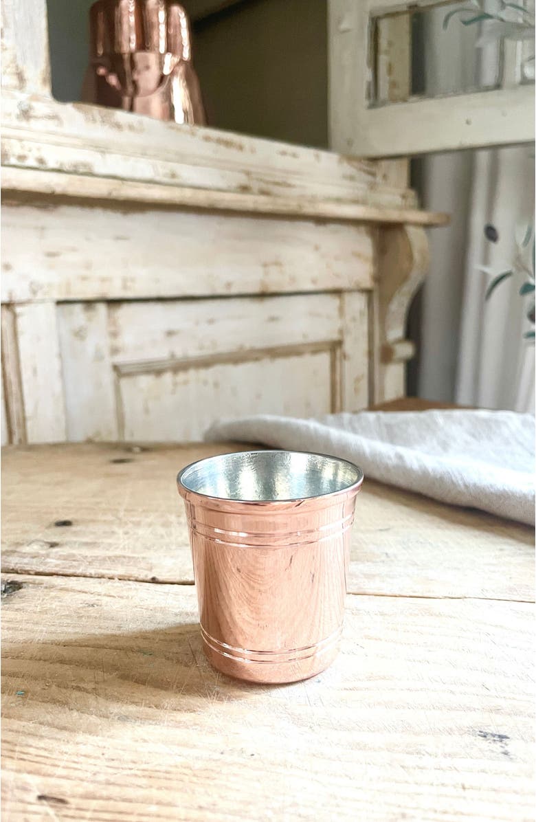 Coppermill Kitchen Vintage Inspired Copper Shot Glass Set/4, Alternate, color, Copper