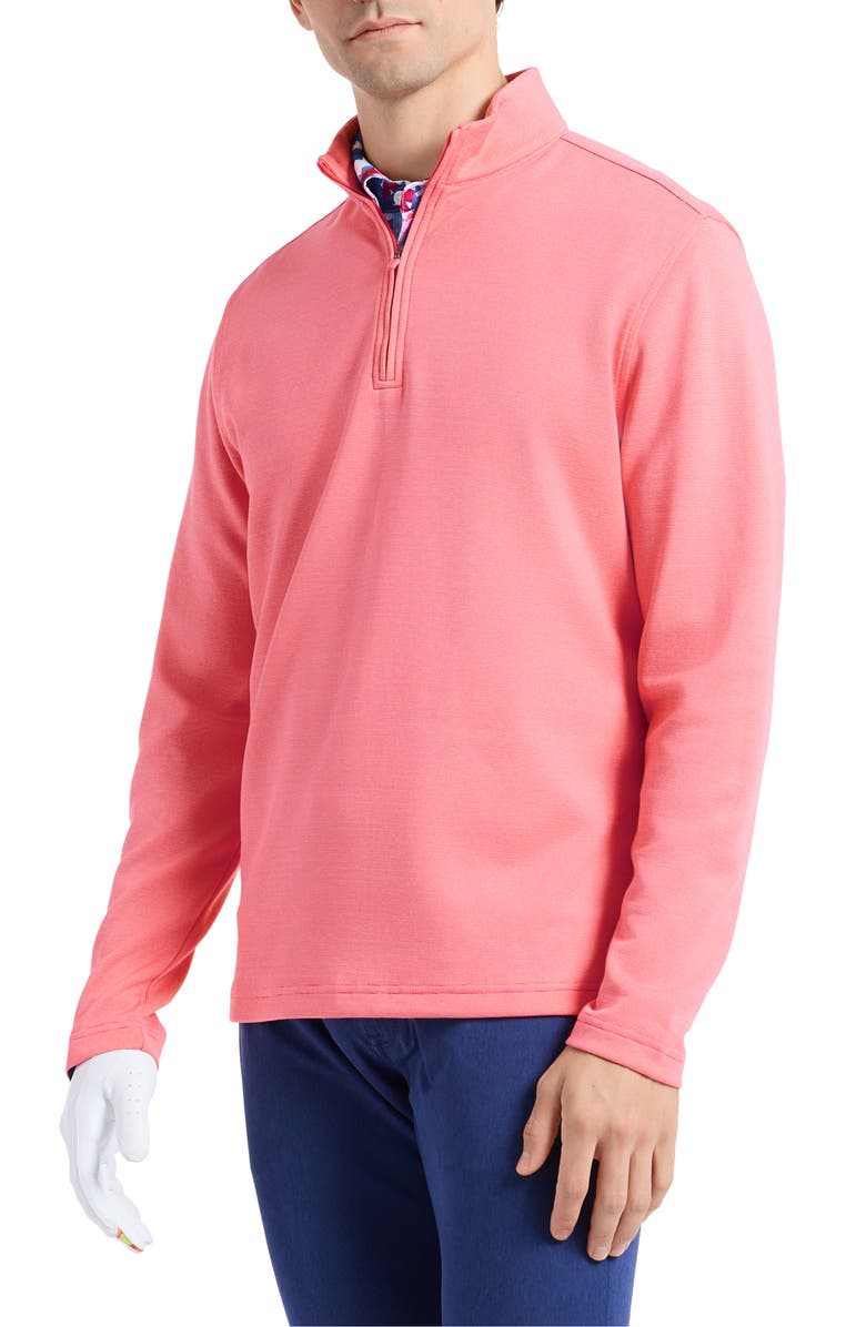 Robert Graham Troland Quarter Zip Pullover, Alternate, color, Pink Lemonade