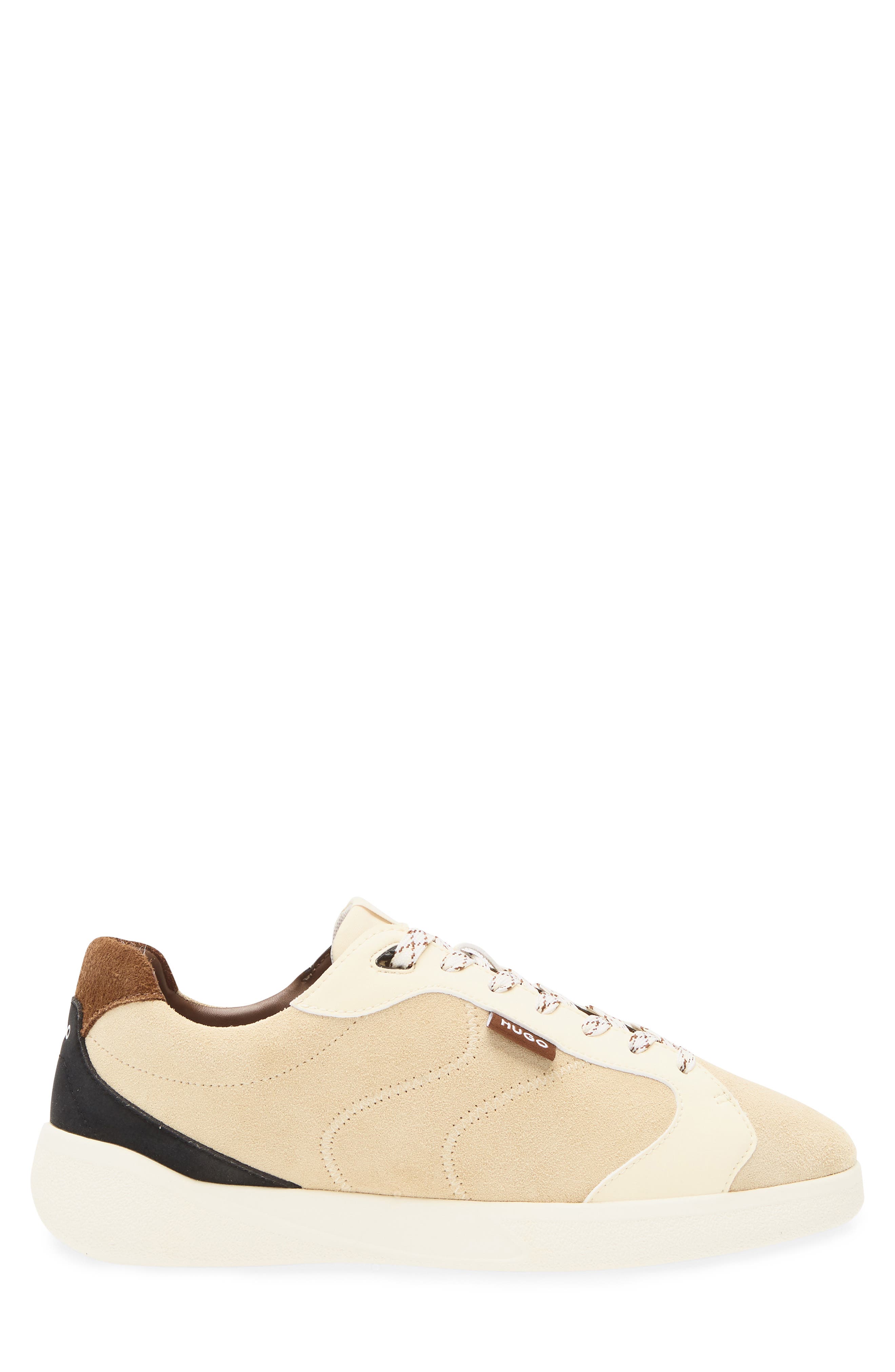 BOSS Riven Tennis Sneaker, Alternate, color, Light Beige
