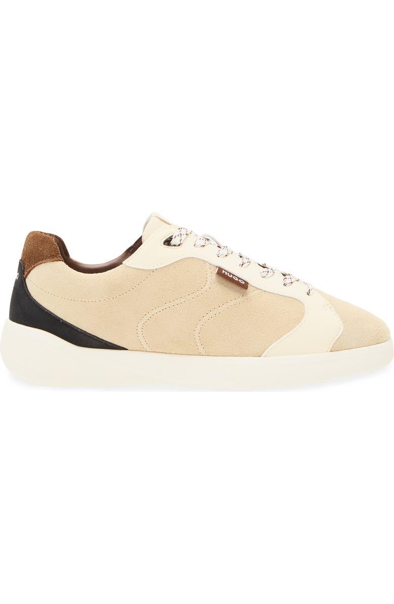 BOSS Riven Tennis Sneaker, Alternate, color, Light Beige