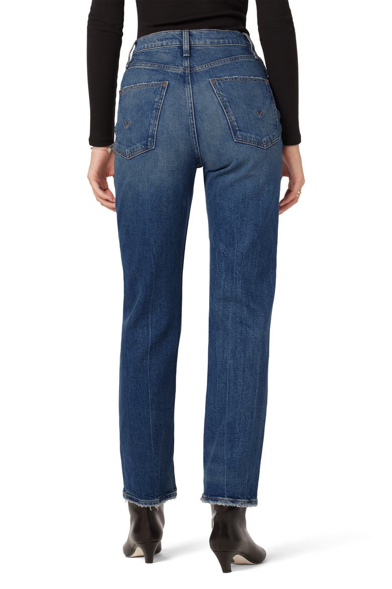 Jade Ripped High Waist Straight Leg Jeans, Alternate, color, ASTEROID