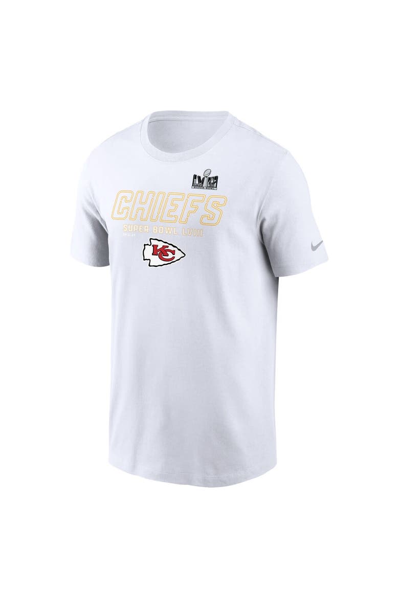 Men's Nike White Kansas City Chiefs Super Bowl LVIII Iconic T-Shirt, Alternate, color, White