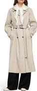 Lafayette 148 New York Piped Cotton & Viscose Twill Trench Coat