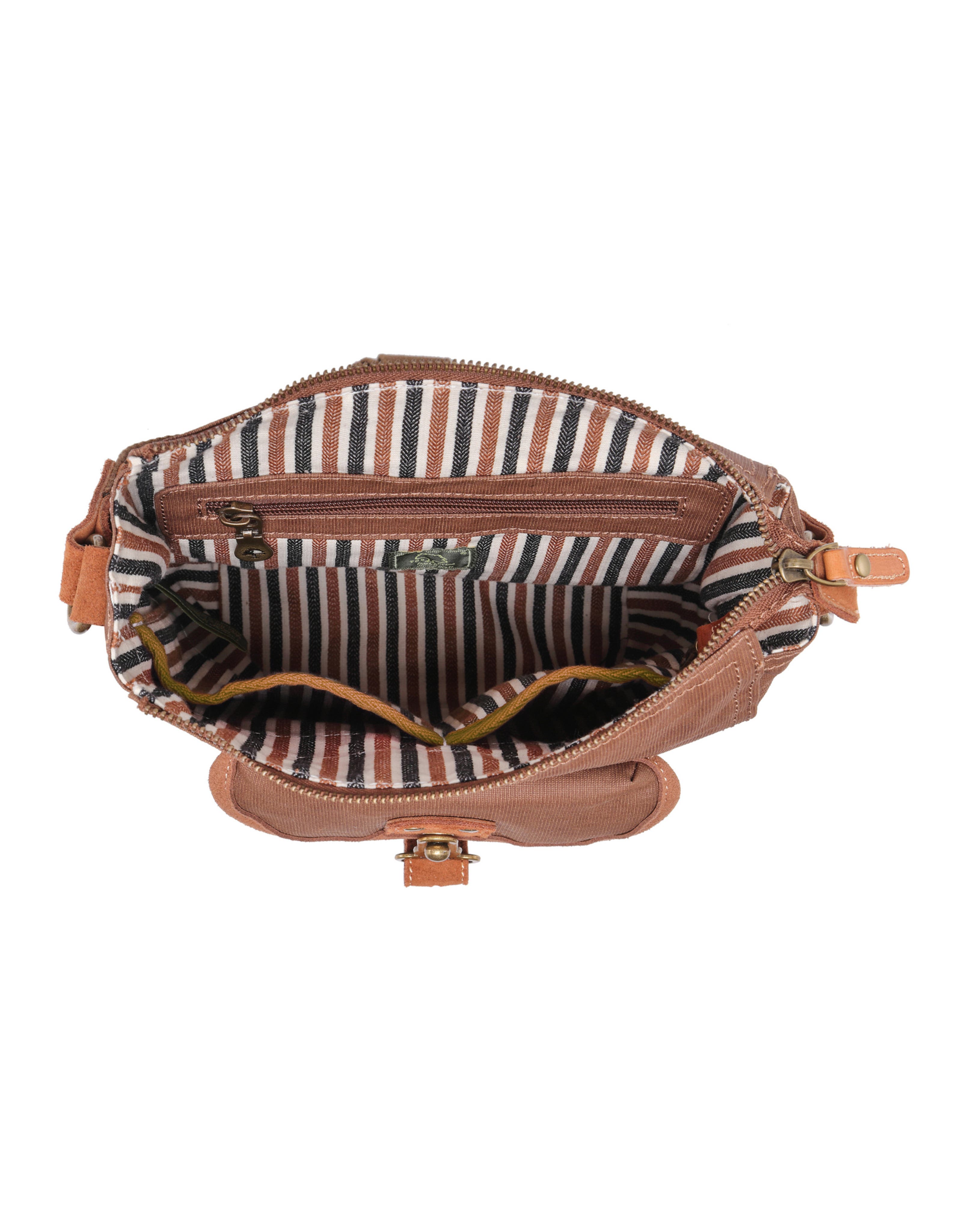 TSD Brand Dolphin Canvas Flap Crossbody Bag | Nordstrom