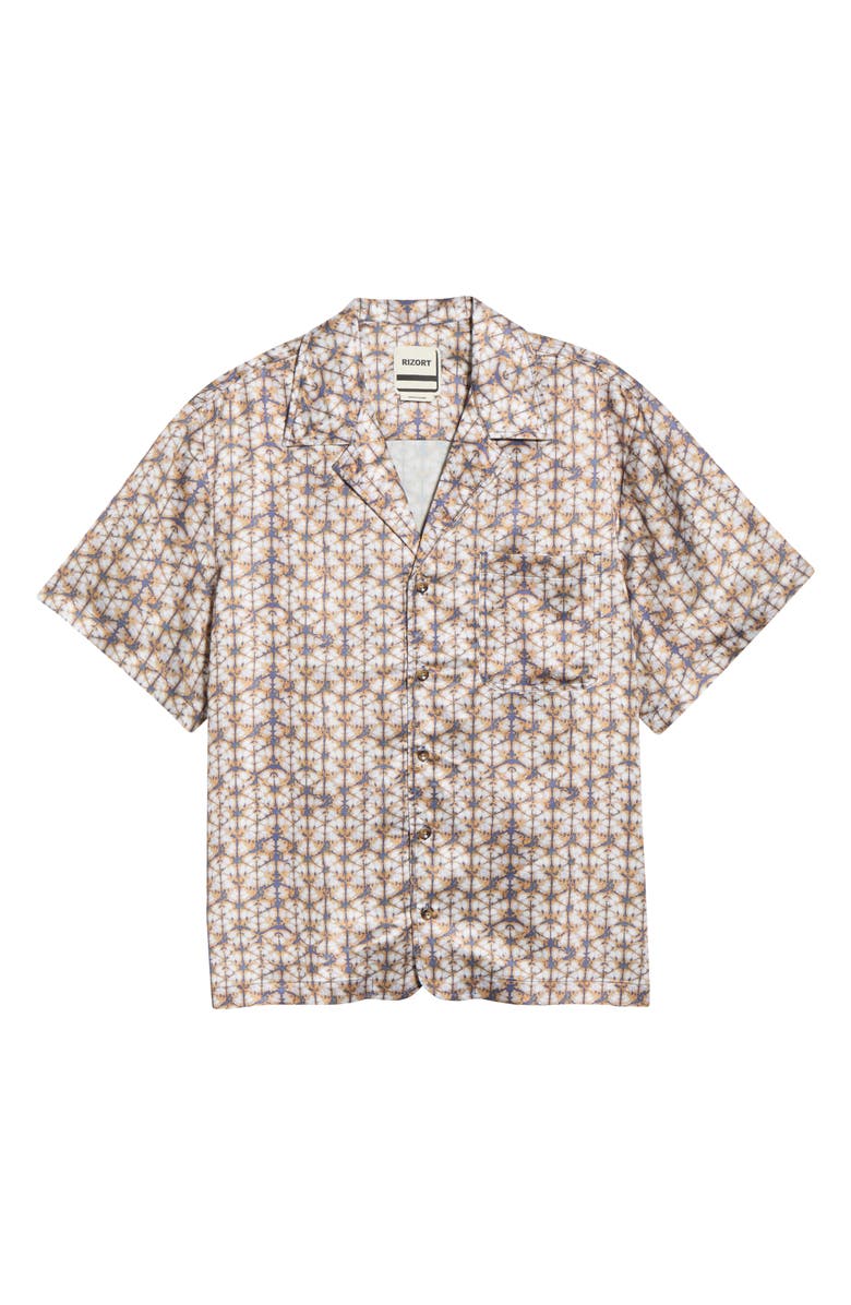 RIZORT Fiz Camp Shirt, Alternate, color, Blue