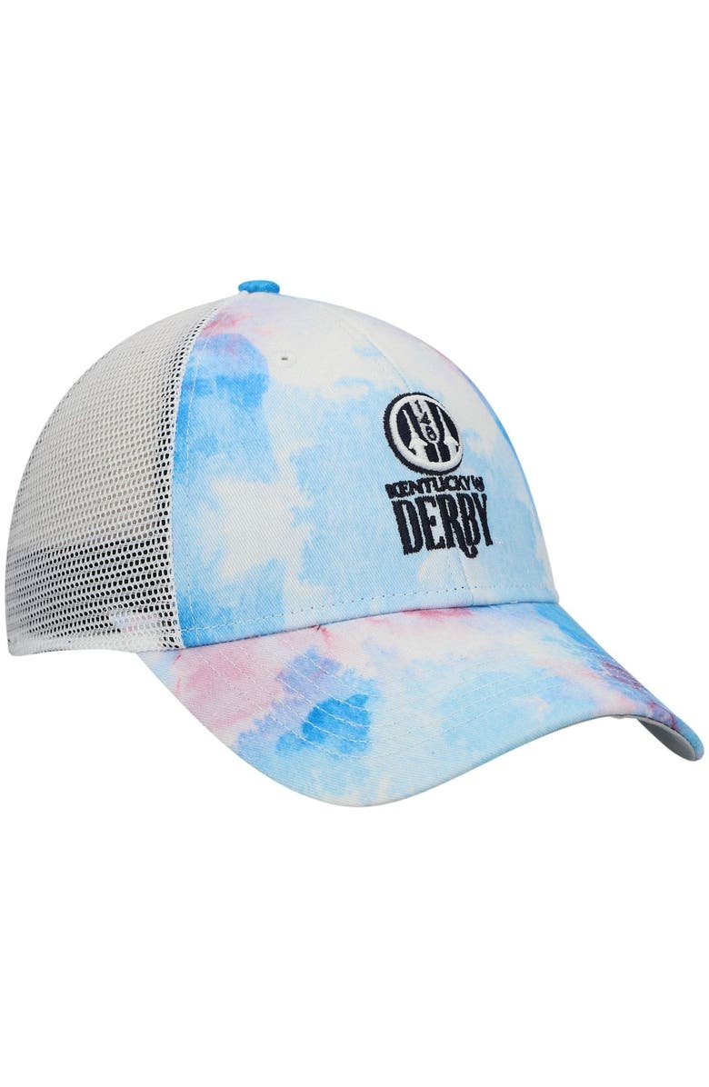 '47 Women's '47 Blue/White Kentucky Derby 148 Garment Washed Tie-Dye Adjustable Hat, Alternate, color, 