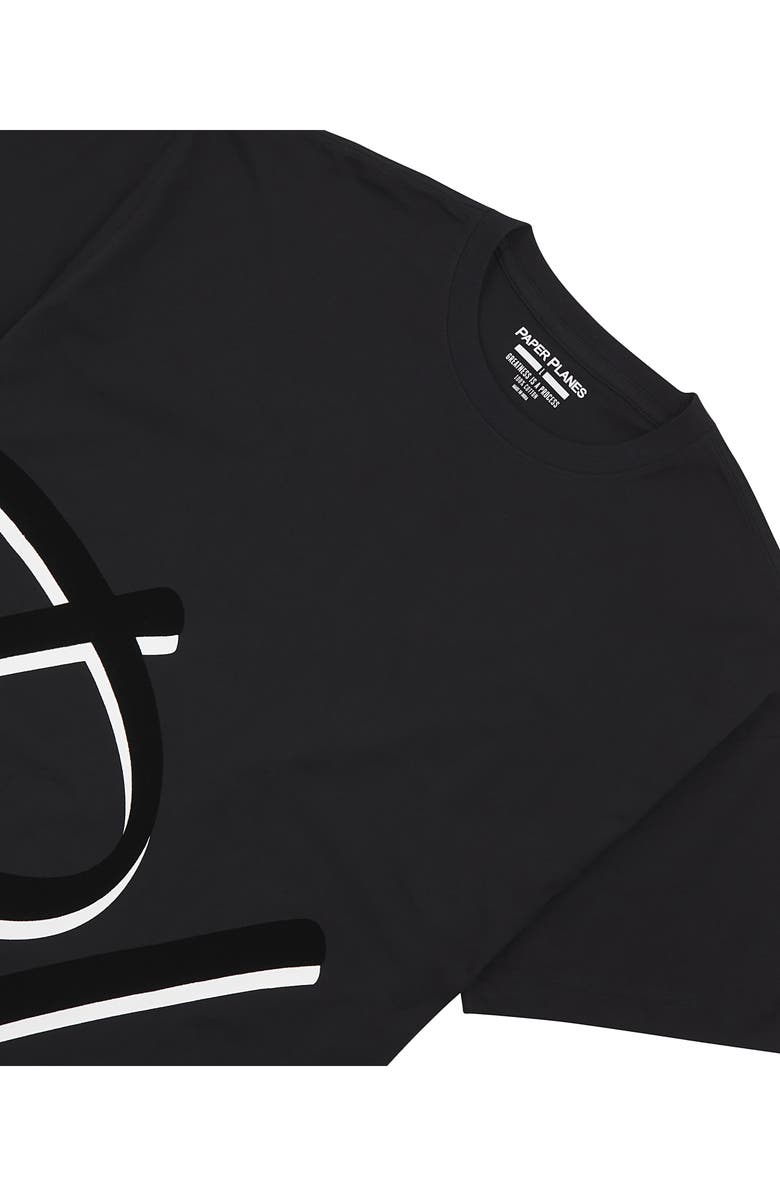 PAPER PLANES Planes Graphic Cotton T-Shirt, Alternate, color, Black