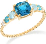 YS GEMS Gemstone Twist Band Ring