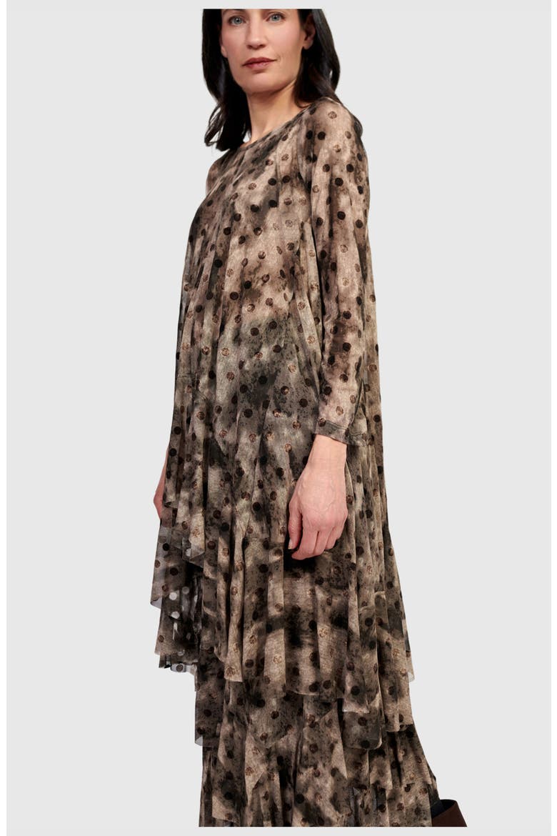 Frond Mesh Tunic, Alternate, color, Aquarelle