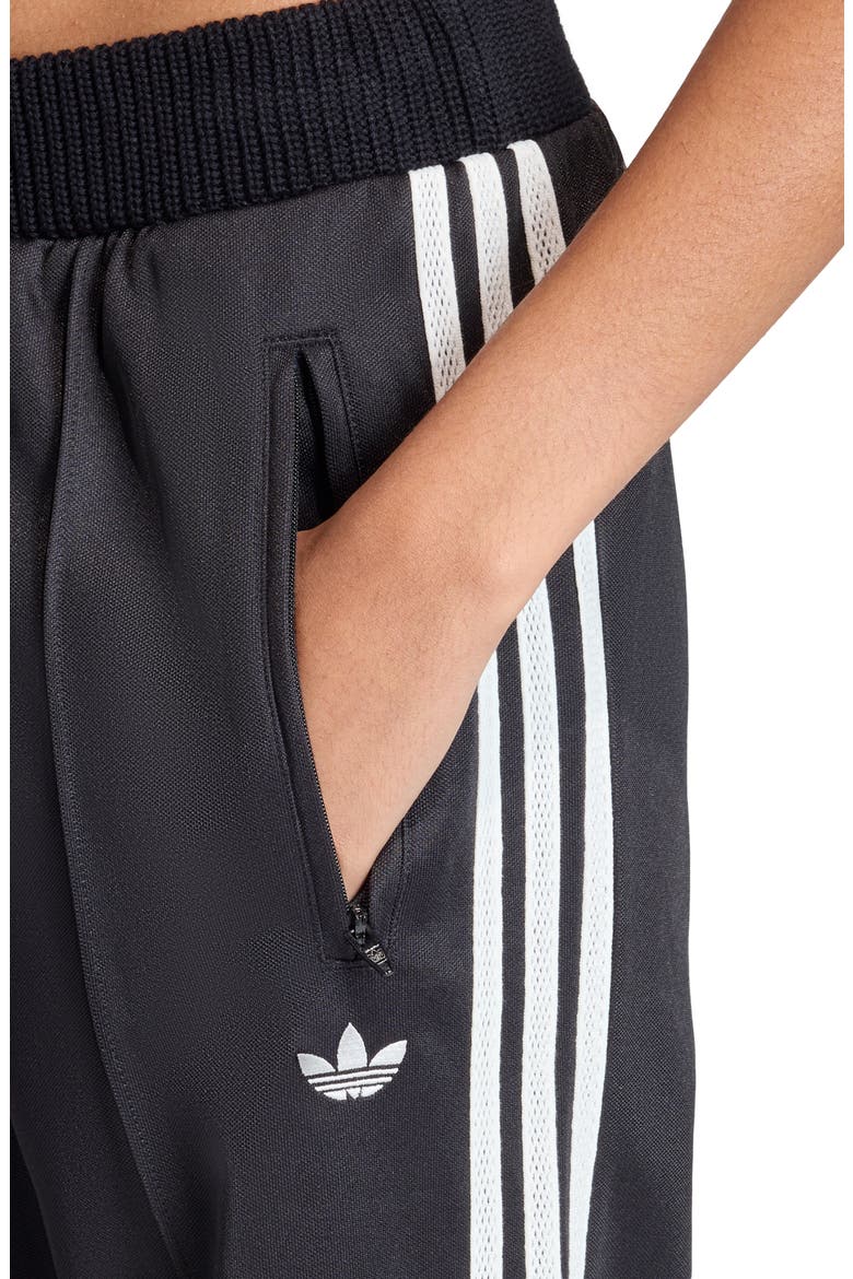 Knit Waistband Track Pants, Alternate, color, BLACK