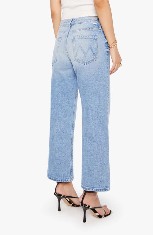 Mother Lil' Maven Mid Rise Ankle Wide Leg Jeans In Blue