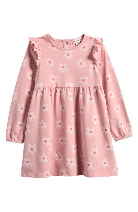 STRETCHY ORGANIC COTTON DRESS, BABY