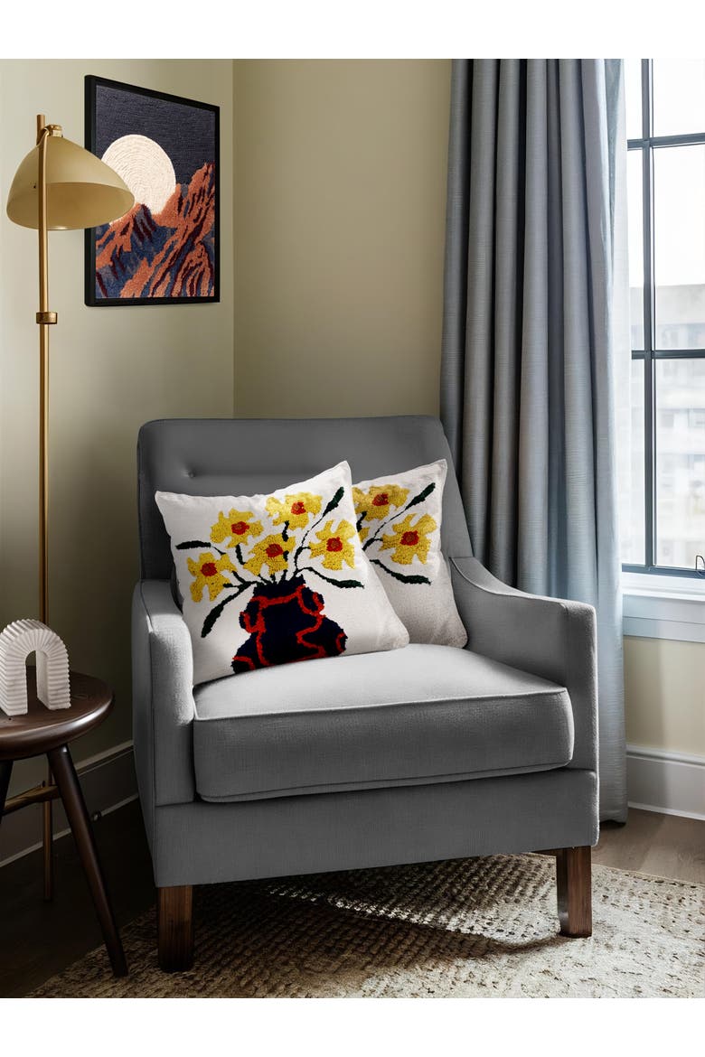 Verona Throw Pillow Cover, Alternate, color, Multicolored