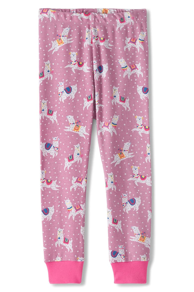 Kids' Dancing Alpacas Fitted Two-Piece Pajamas, Alternate, color, MAUVE ORCHID