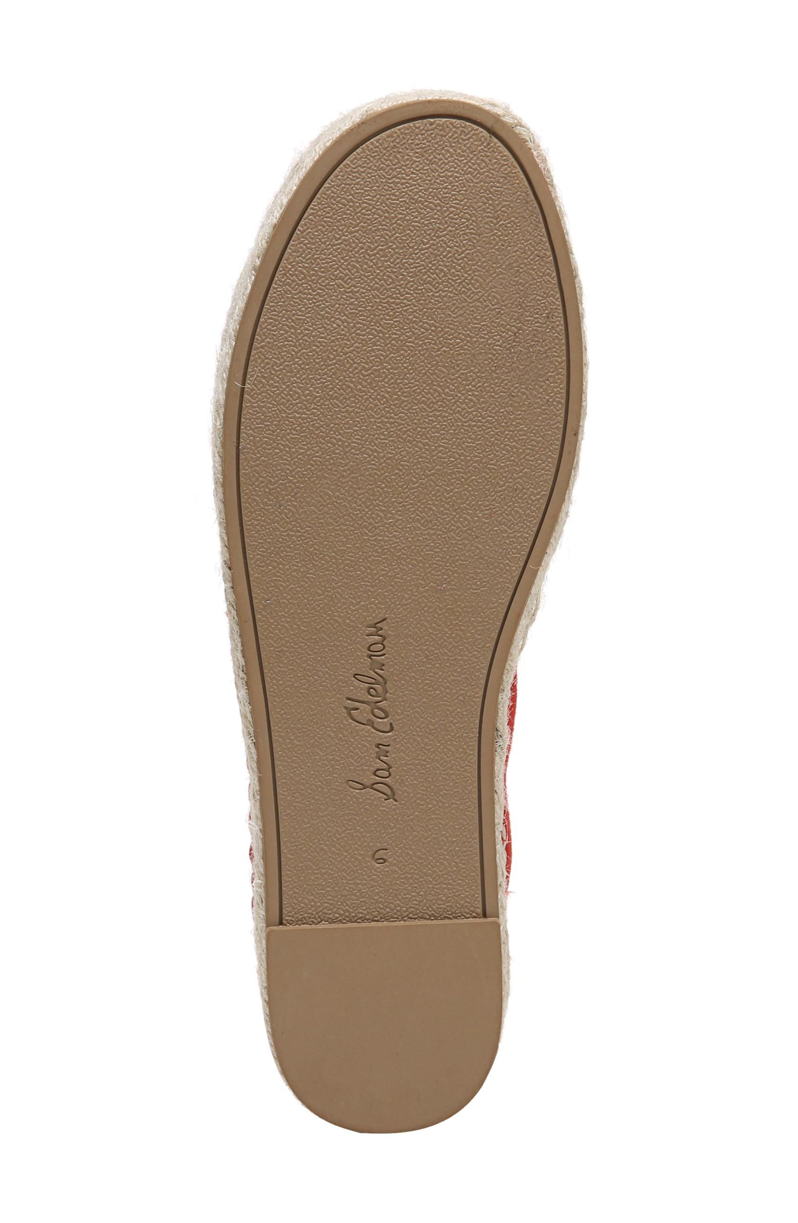 'Carrin' Espadrille Flat, Alternate, color, CANDY RED SUEDE