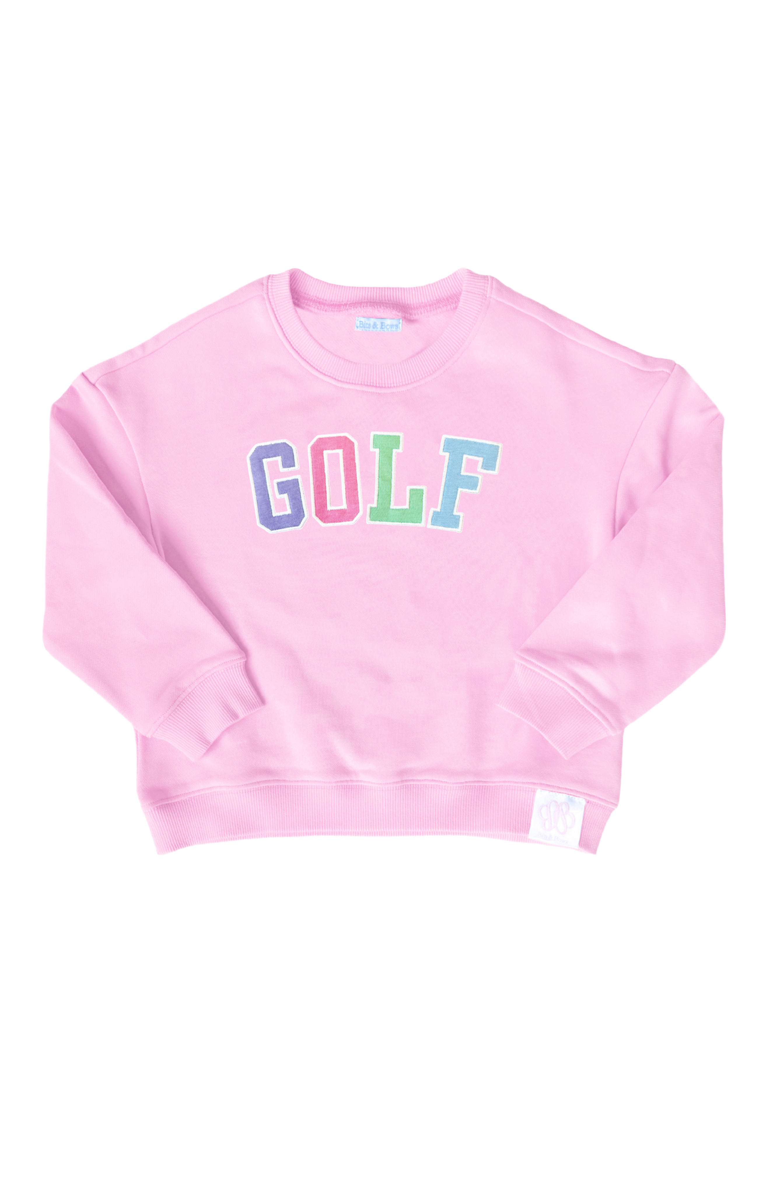 Bits & Bows Golf Sweatshirt in Pink 