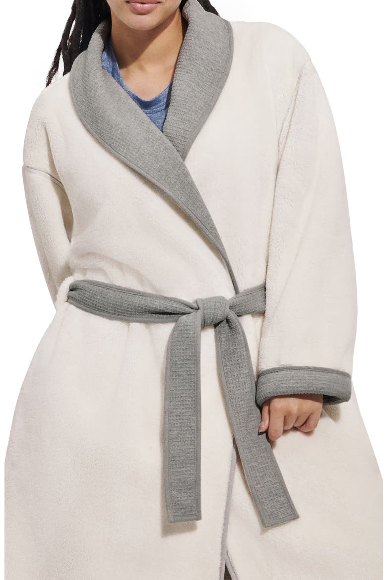 Anabella Reversible Robe, Main, color, GREY HEATHER