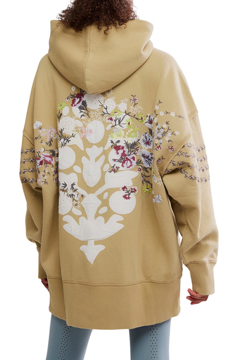 Free People At My Best Embroidered Hoodie, Alternate, color, 
