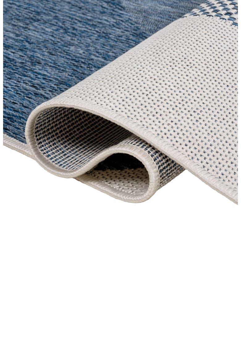 Zia Modern Geometric Organic Shapes Indoor/Outdoor Area Rug, Alternate, color, Cream/Navy
