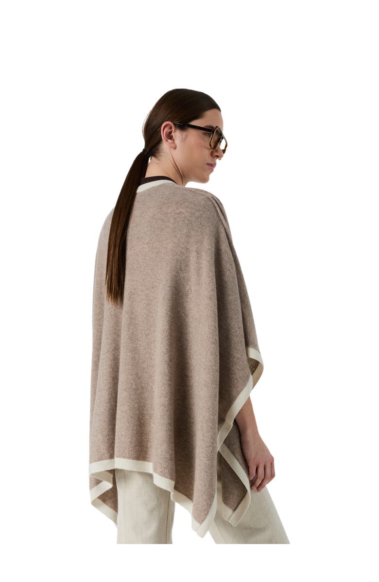 GERARD DAREL Lili Cashmere Draped Poncho, Alternate, color, Beige