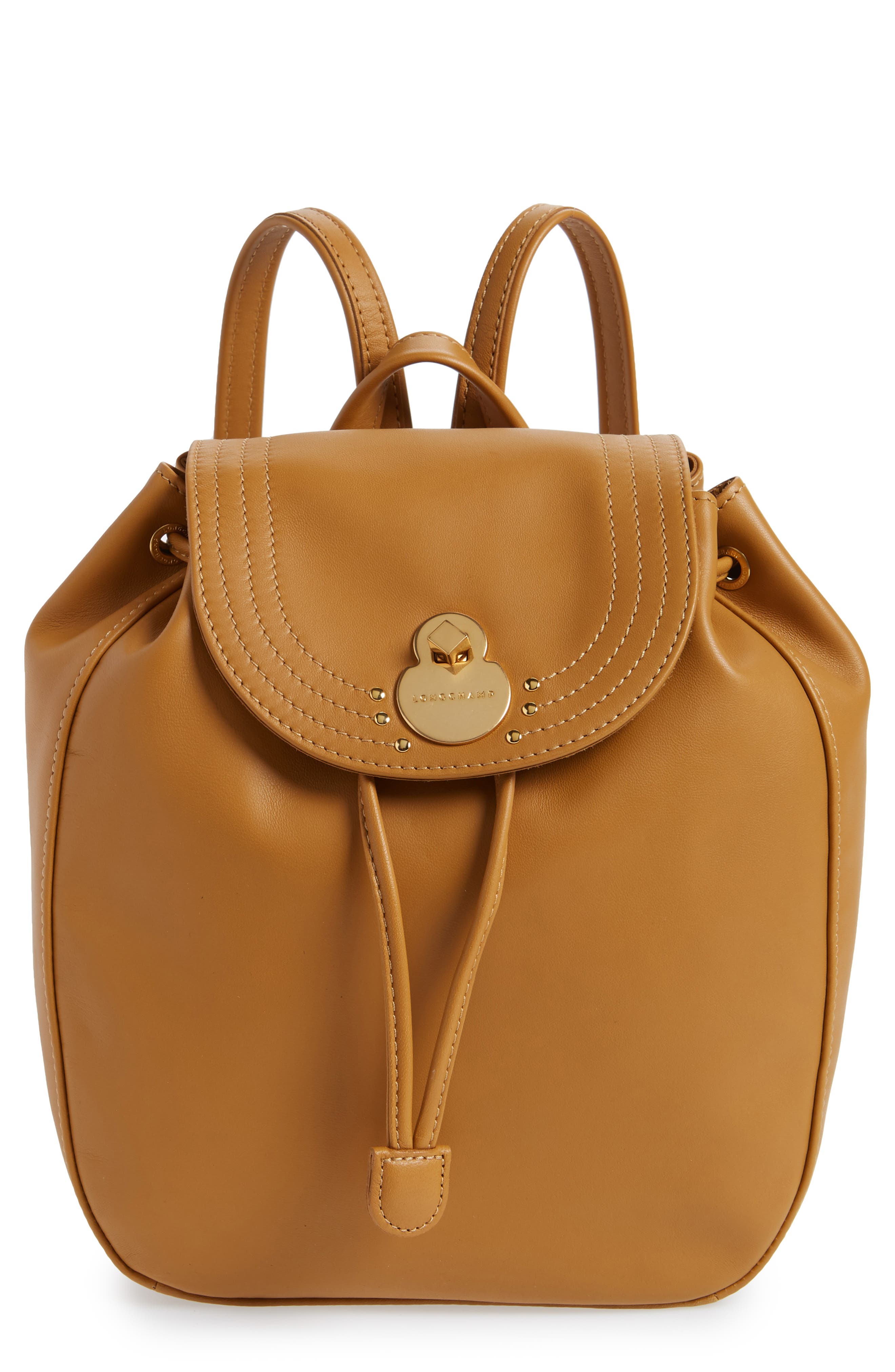 Longchamp Cavalcade Leather Backpack