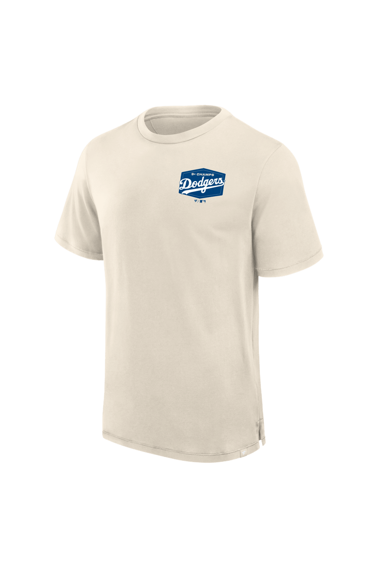 Men's Fanatics  Tan Los Angeles Dodgers Local 9x Champs T-Shirt, Alternate, color, Tan