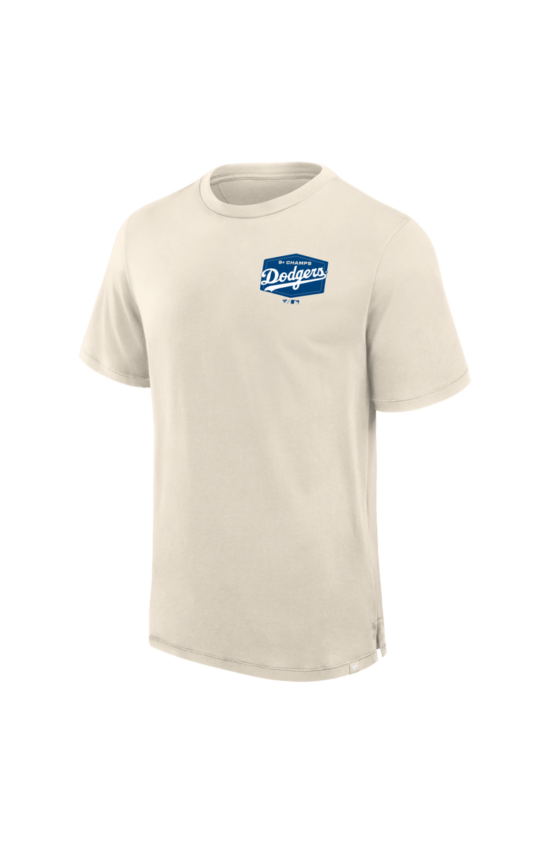 FANATICS Men's Fanatics  Tan Los Angeles Dodgers Local 9x Champs T-Shirt, Alternate, color, Tan