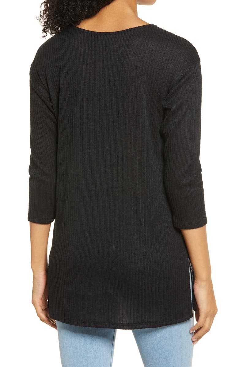 Bobeau Ribbed Tunic, Alternate, color,